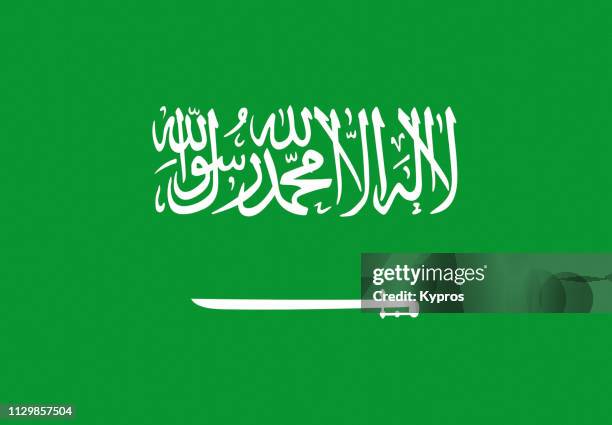 saudi arabia flag - saudi arabian flag stockfoto's en -beelden