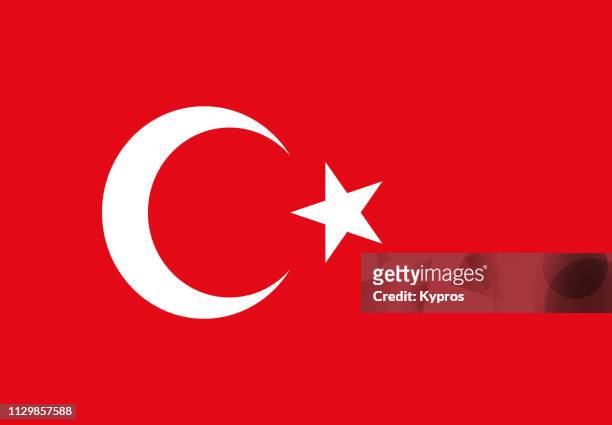 turkey flag - türkei stock-fotos und bilder