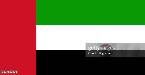 uae flag - todas as bandeiras do médio oriente imagens e fotografias de stock