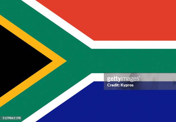 south africa flag - república de sudáfrica fotografías e imágenes de stock