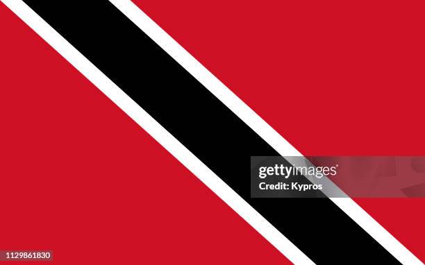 trinidad and tobago flag - trinidad trinidad and tobago stock pictures, royalty-free photos & images