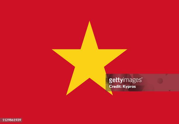 vietnam flag - vietnam photos et images de collection