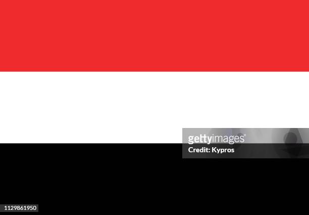 yemen flag - yemen stock pictures, royalty-free photos & images