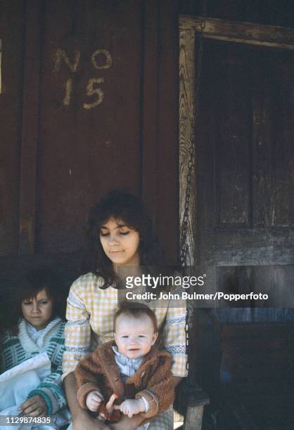 Girl with two children, Pike County, Kentucky, US, 1967.