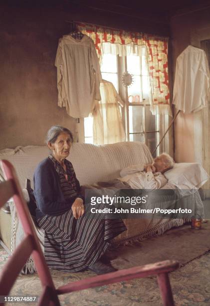 An elderly couple at home, Pike County, Kentucky, US, 1967.