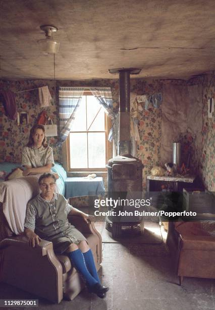 Two women at their family home, Pike County, Kentucky, US, 1967.