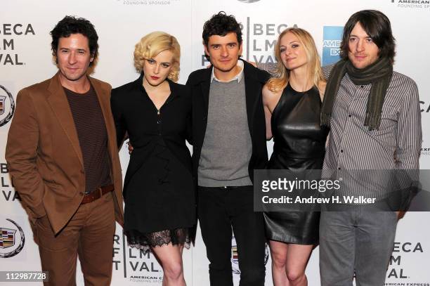 Actors Rob Morrow, Riley Keough, Orlando Bloom, Sorel Carradine and director Lance Daly attend the premiere of "The Good Doctor" during the 2011...