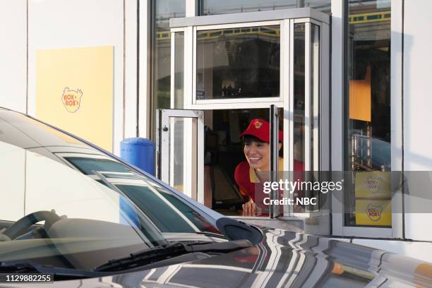 Idris Elba" Episode 1761 -- Pictured: Melissa Villaseñor during the "Bok Bok" sketch on Saturday, March 9, 2019 --