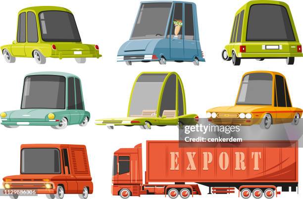 car set - test drive stock illustrations
