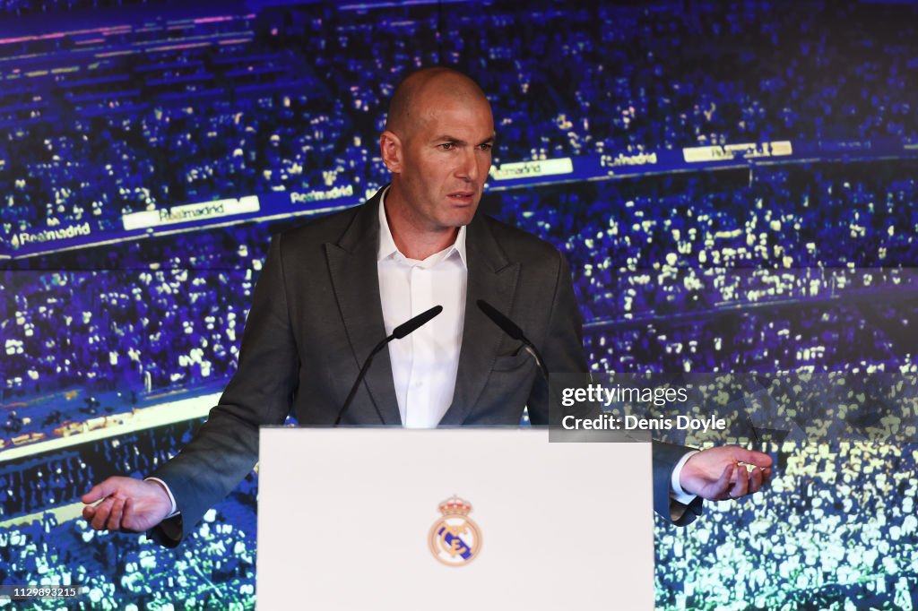 Real Madrid Unveil New Manager Zinedine Zidane