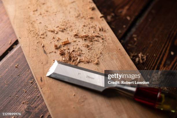 chisel - wooden bench stock pictures, royalty-free photos & images