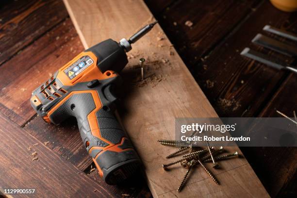 cordless drill - broca imagens e fotografias de stock