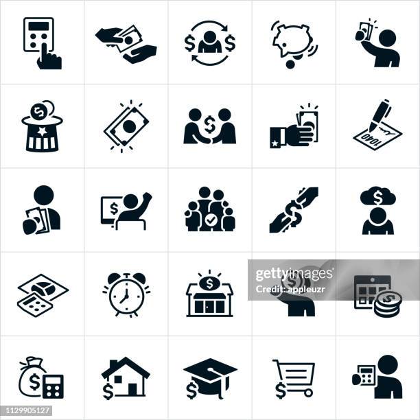 ilustrações de stock, clip art, desenhos animados e ícones de taxes icons - filing documents