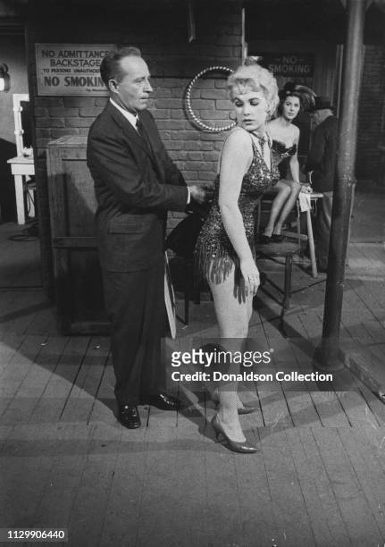 Actors Bing Crosbe and Stella Stevens in a scene from the movie "Say One For Me" on Febuary 26,1959.