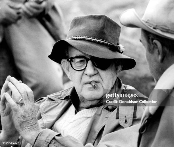 Director John Ford on set in 1960.