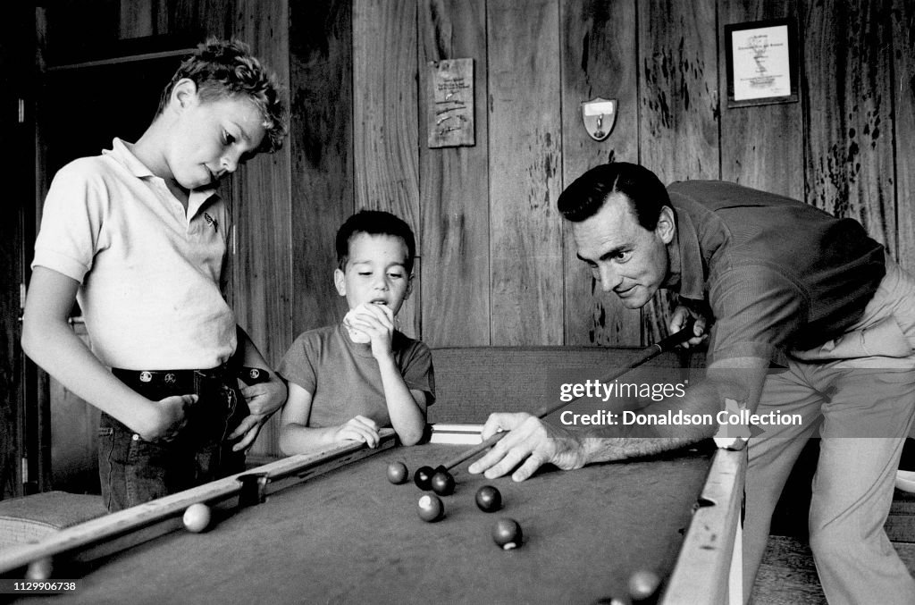 Actor Dennis Weaver with His Sons