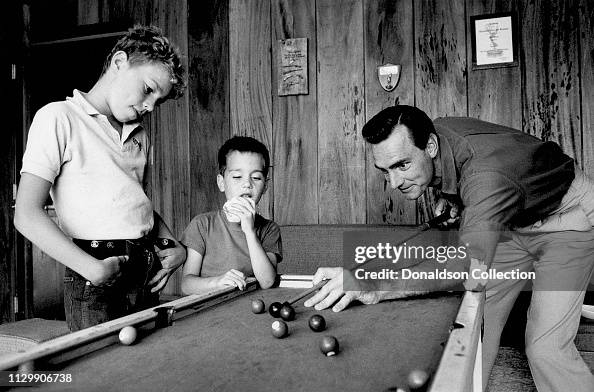 Actor Dennis Weaver with His Sons Actor Dennis Weaver with His Sons