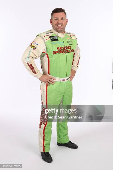 Tim Devine Racing Tim Viens poses for a photo at Daytona International Speedway on ...