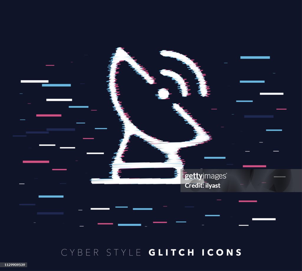 Señales de radar falla efecto Vector icono ilustración