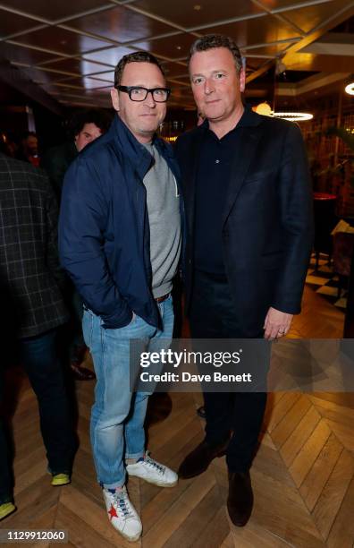 Alan Wogan and Mark Wogan attend the unveiling of the 2019 Murphia List at The Marylebone Hotel on March 11, 2019 in London, England.