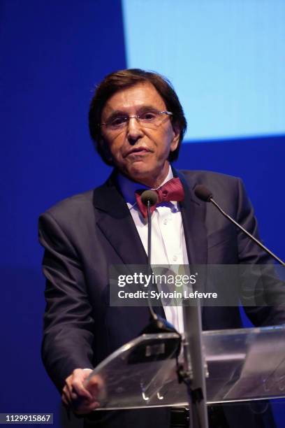 Festival president Elio Di Rupo attends the opening ceremony of 34th Mons International Film Festival on February 15, 2019 in Mons, Belgium.