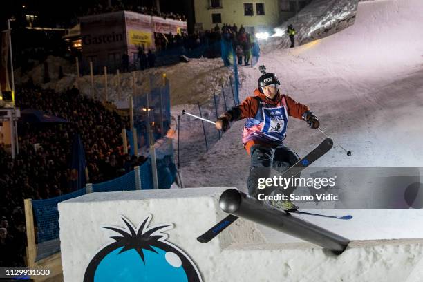 Taisei Yamamoto of Japan competes during the Red Bull Playstreets on February 15, 2019 in Bad Gastein, Austria.