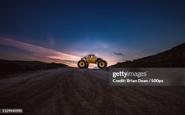 monster truck ready for adventure - monster trucks stock pictures, royalty-free photos & images