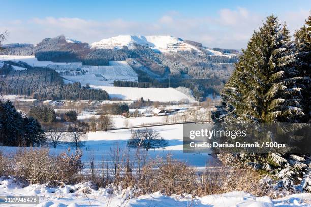 sauerland in winter - winterberg - fotografias e filmes do acervo