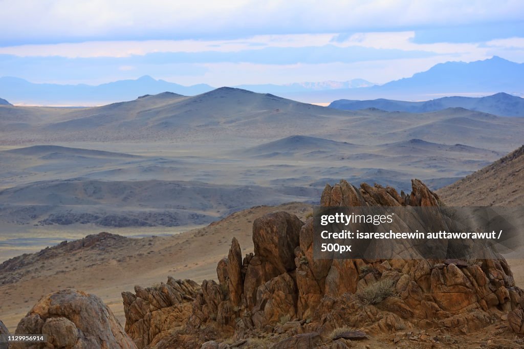 Mountain Range In Western Mongolia