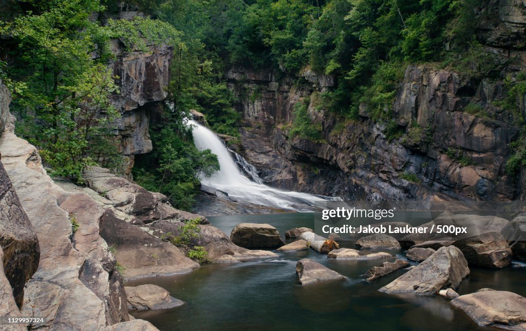 The Hurricane Falls In The Tallulah Gorge Park