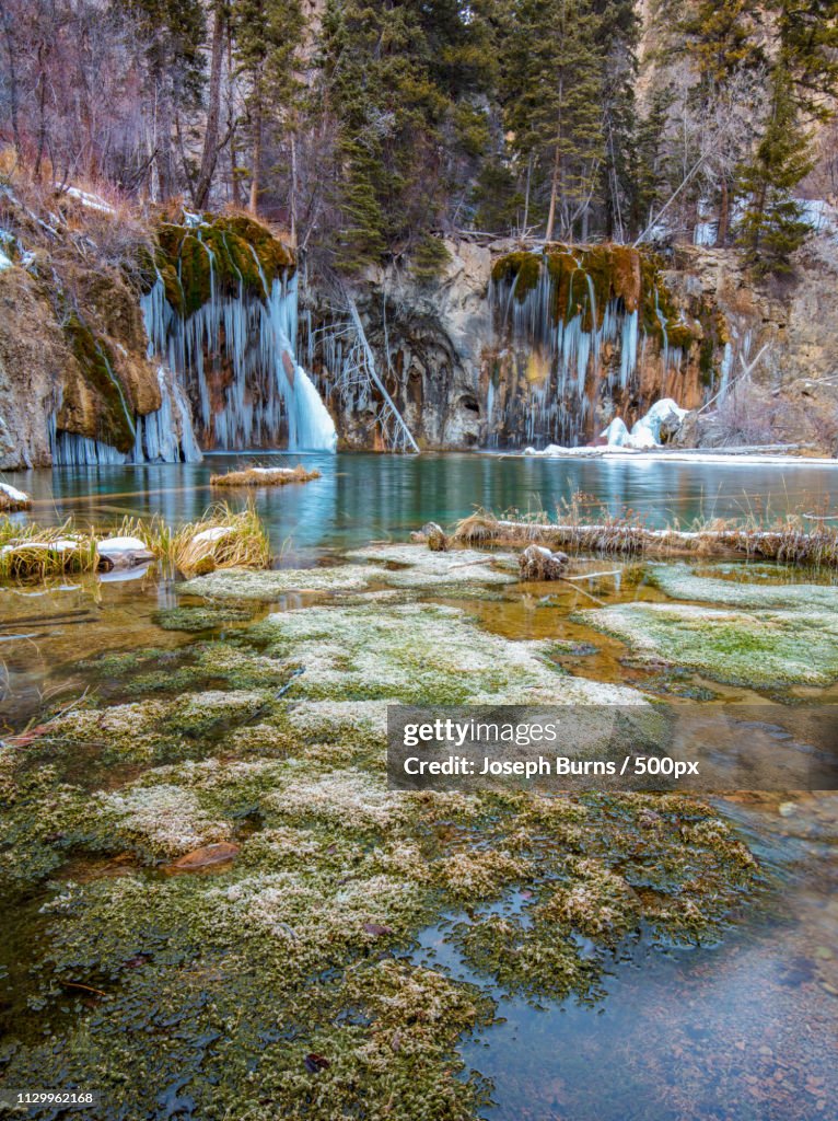 Hanging Lake In Winter