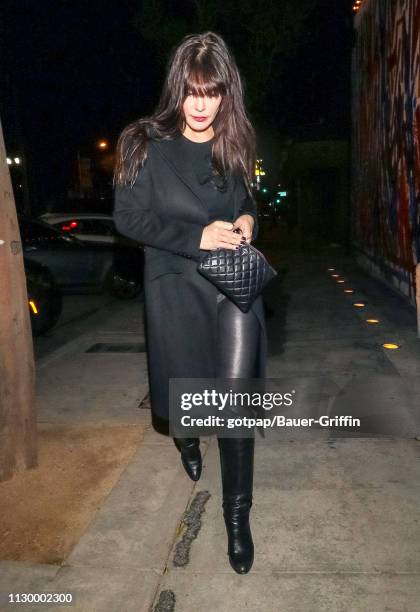 Lucila Sola is seen on March 11, 2019 in Los Angeles, California.