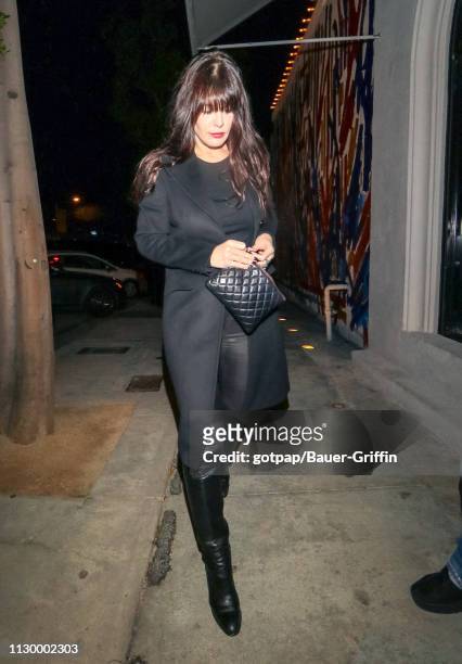 Lucila Sola is seen on March 11, 2019 in Los Angeles, California.