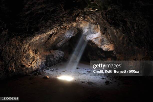 skylight in mojave - lava tube stock pictures, royalty-free photos & images