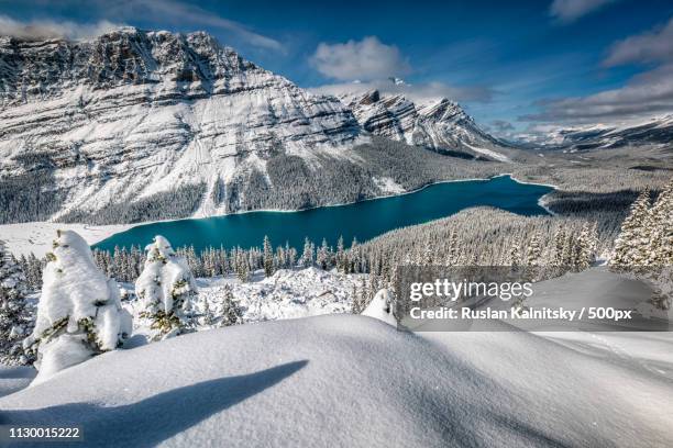 banff national park - frozen waterfall stockfoto's en -beelden