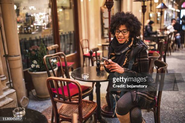 beautiful woman at cafe - vienna austria stock pictures, royalty-free photos & images