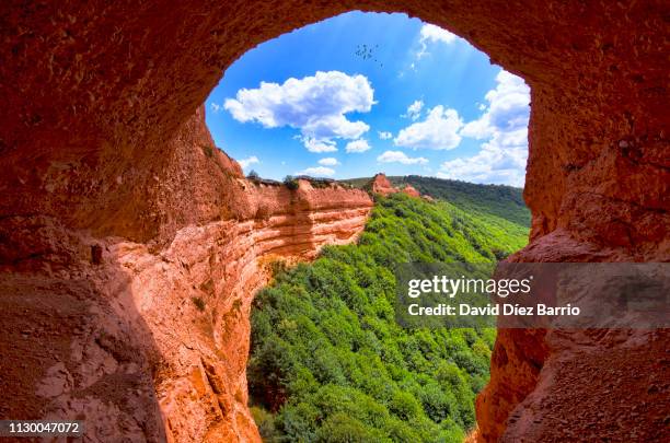 las médulas ancient roman mines, león (spain) - luz del sol stock pictures, royalty-free photos & images