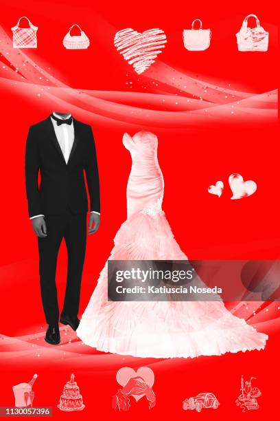 underground zine styles - abito da sposa stock pictures, royalty-free photos & images