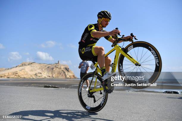 Start / Niccolo Bonifazio of Italy and Team Direct Energie / during the 10th Tour of Oman 2019, Stage 1 a 138,5km stage from Al Sawadi Beach to Suhar...