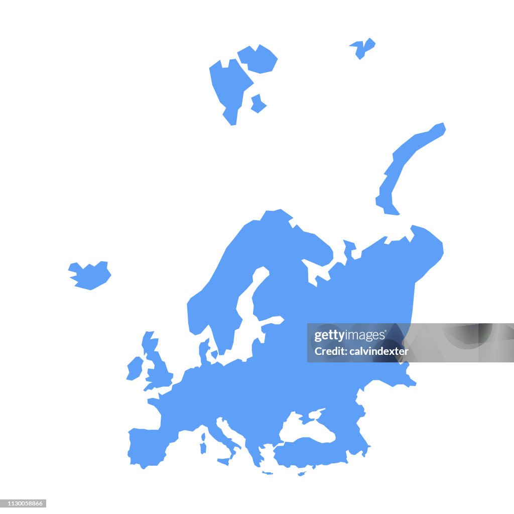 Europer Europe Continent Map High-Res Vector Graphic - Getty Images