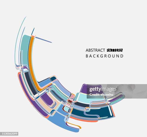 Curve Color Stripe Pattern Background For Design High-Res Vector ...