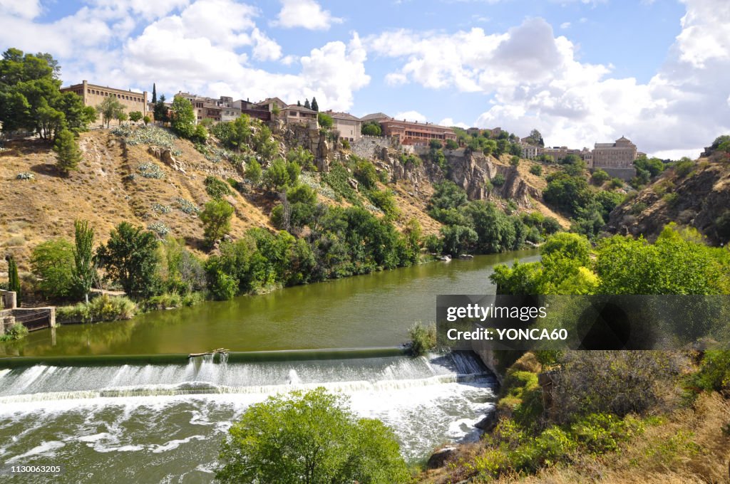 Old Bridge on Tagus river in Toledo