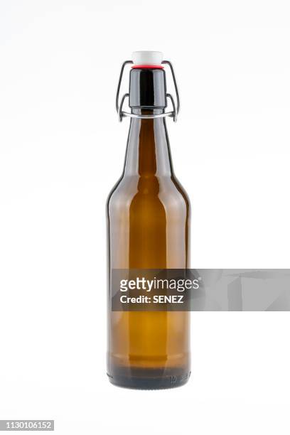 swing-top or flip-top bottles - bottles glass top stock pictures, royalty-free photos & images