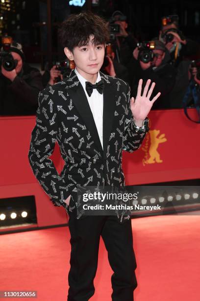 Wang Yuan arrives for the closing ceremony of the 69th Berlinale International Film Festival Berlin at Berlinale Palace on February 16, 2019 in...