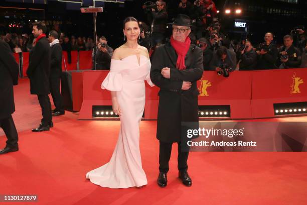 President of the International Jury Juliette Binoche and Festival director Dieter Kosslick arrive for the closing ceremony of the 69th Berlinale...