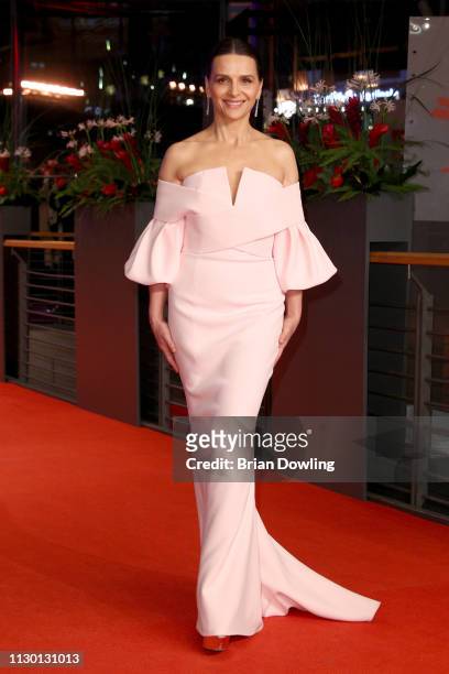 President of the International Jury Juliette Binoche arrives for the closing ceremony of the 69th Berlinale International Film Festival Berlin at...
