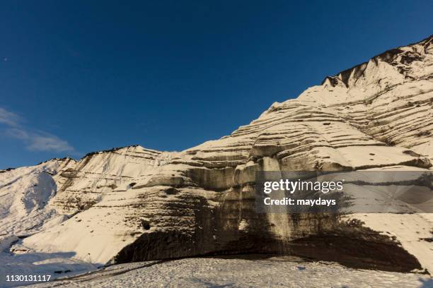 ice glacier, iceland - territorio selvaggio stockfoto's en -beelden