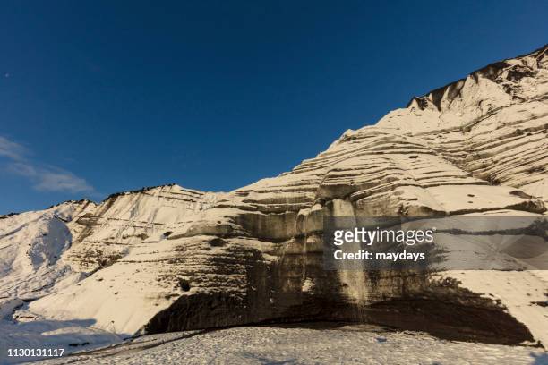 ice glacier, iceland - territorio selvaggio stock pictures, royalty-free photos & images