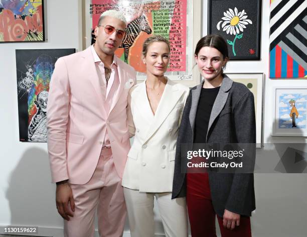 Miles Chamley-Watson, Carolyn Murphy and Diana Silvers attend the 2019 Chefs For Kids' Cancer at Metropolitan Pavilion Metro West on March 12, 2019...