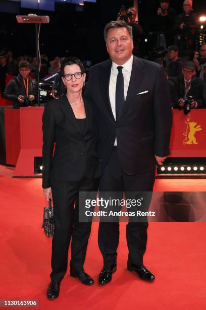 Guests arrive for the closing ceremony of the 69th Berlinale International Film Festival Berlin at Berlinale Palace on February 16, 2019 in Berlin,...